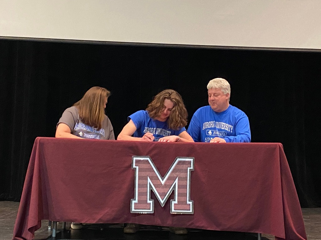 student signing